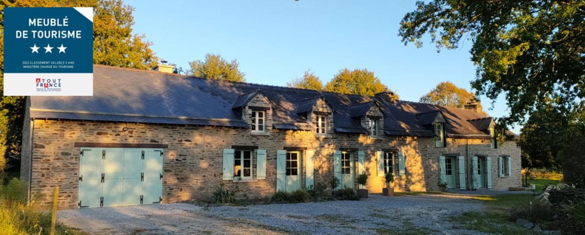 La Villauvert - Cottage Saint-Martin-sur-Oust エクステリア 写真